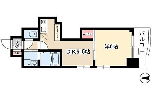 エステムプラザ名古屋駅前プライムタワー 10階 1DK 賃貸物件詳細