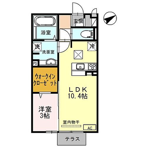 兵庫県姫路市北条 姫路駅 1LDK アパート 賃貸物件詳細