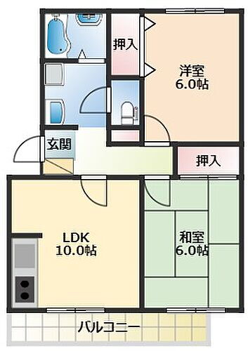 マンションニューハマ３Ａ 3階 2LDK 賃貸物件詳細