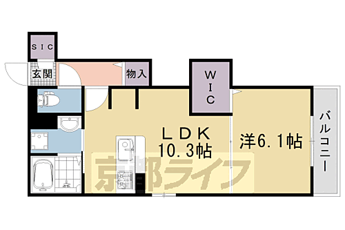 京都府京都市右京区西京極殿田町 西京極駅 1LDK アパート 賃貸物件詳細