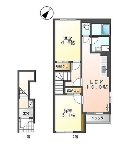 山口県下関市楠乃2丁目 新下関駅 2LDK アパート 賃貸物件詳細