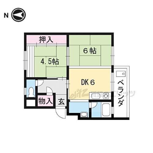 京都府京都市山科区御陵岡町 御陵駅 2K マンション 賃貸物件詳細