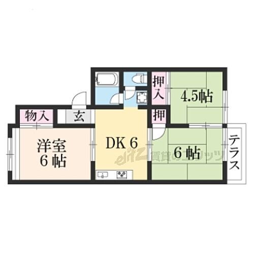 滋賀県大津市一里山3丁目 瀬田駅 3DK アパート 賃貸物件詳細