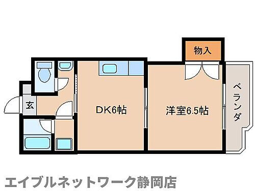 静岡県静岡市駿河区丸子新田 安倍川駅 1DK マンション 賃貸物件詳細