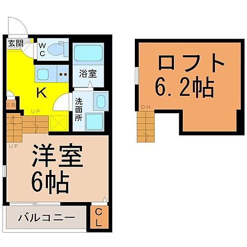 ボヌール東海通 2階 1K 賃貸物件詳細