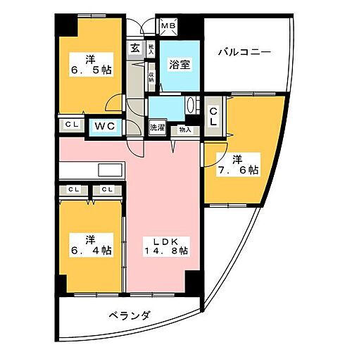 愛知県名古屋市中区富士見町 上前津駅 3LDK マンション 賃貸物件詳細