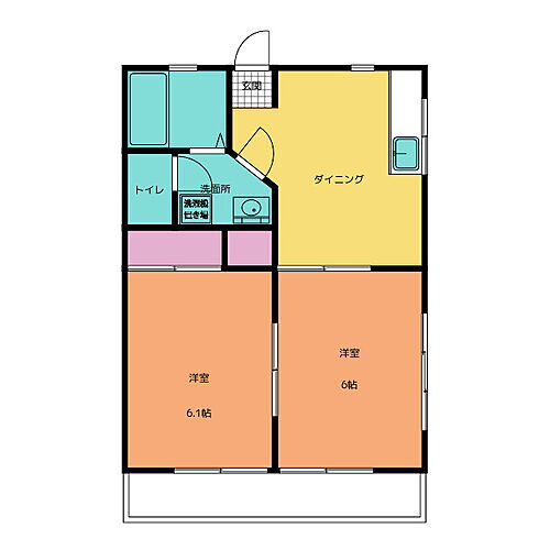 静岡県牧之原市汐見台5-15 2DK アパート 賃貸物件詳細