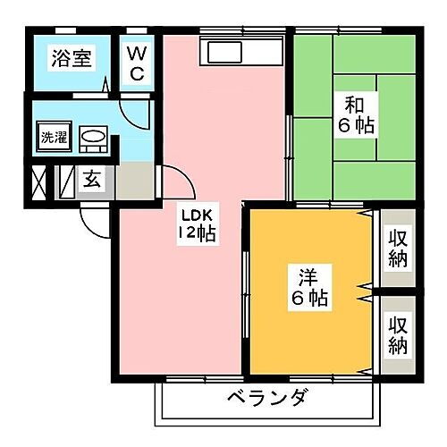 岐阜県岐阜市西改田夏梅 2LDK アパート 賃貸物件詳細