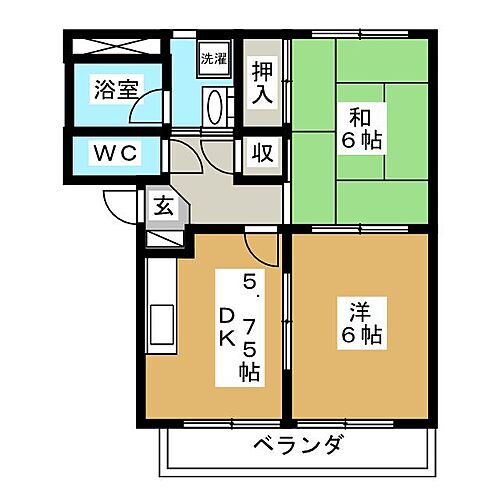 岐阜県中津川市福岡 2DK マンション 賃貸物件詳細