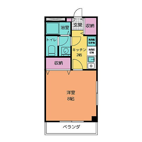 シャトーくらち 2階 1K 賃貸物件詳細