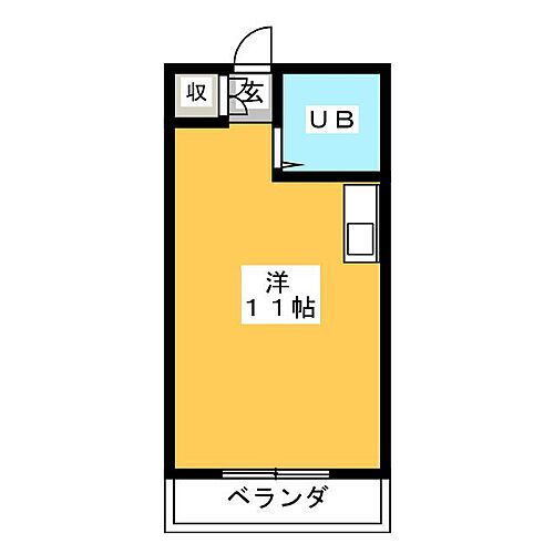 サングリーンＲ２３ 2階 ワンルーム 賃貸物件詳細