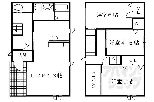 バウム西賀茂ＩＩ 1階 3LDK 賃貸物件詳細