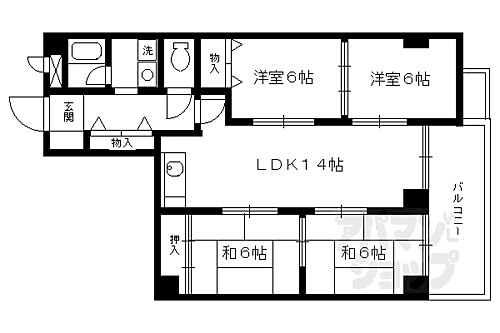 インペリアル京都 3階 4LDK 賃貸物件詳細