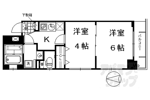 エステムプラザ京都ステーションレジデンシャル 3階 2K 賃貸物件詳細