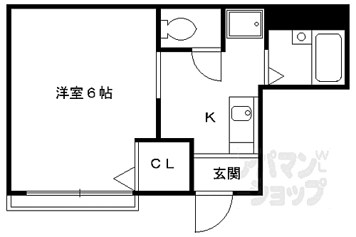 京都府京都市伏見区深草西浦町8丁目 竹田駅 1K アパート 賃貸物件詳細