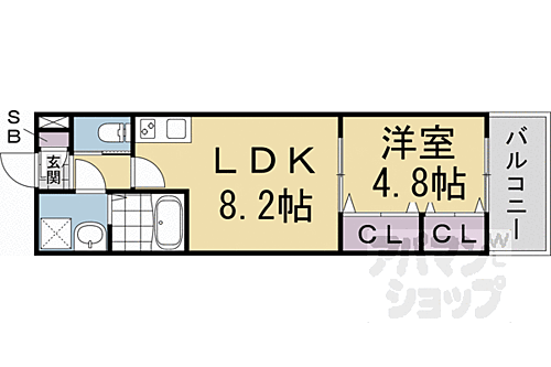 京都府京都市伏見区向島庚申町 観月橋駅 1LDK アパート 賃貸物件詳細