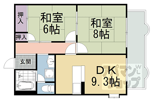 京都府京都市山科区小野荘司町 小野駅 2LDK アパート 賃貸物件詳細