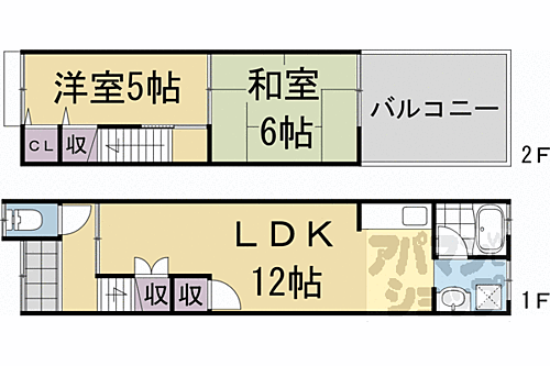 京都府京都市伏見区深草出羽屋敷町 テラスハウス