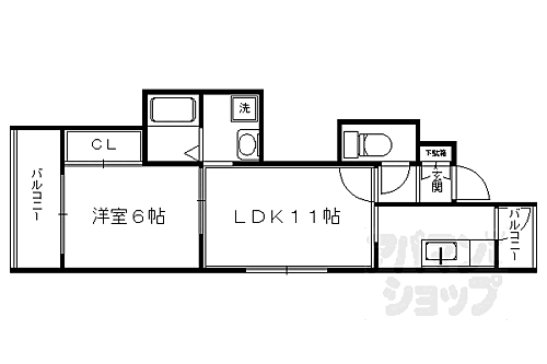 トラスト西陣 3階 1LDK 賃貸物件詳細