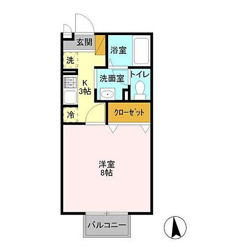 茨城県牛久市田宮２丁目 牛久駅 1K アパート 賃貸物件詳細