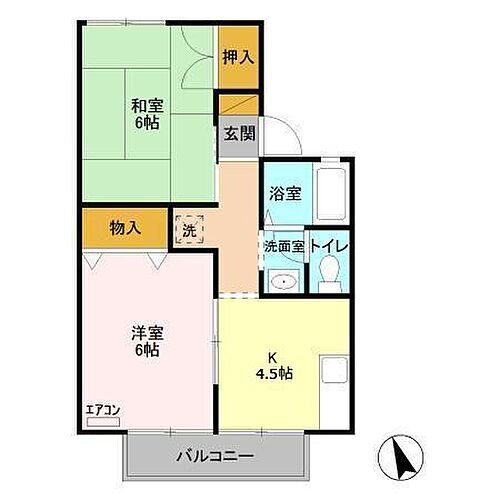 茨城県土浦市木田余東台4丁目4-6 土浦駅 2K アパート 賃貸物件詳細