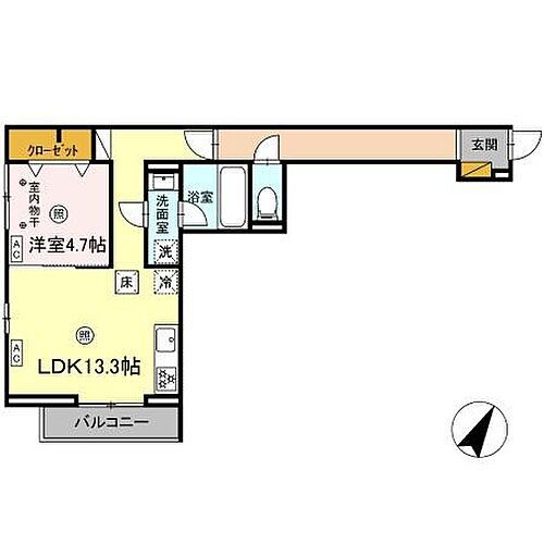 デュランタ 1階 1LDK 賃貸物件詳細