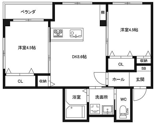 徳島県徳島市応神町古川字戎子野 佐古駅 2DK アパート 賃貸物件詳細