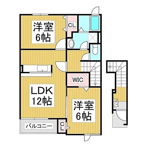 長野県長野市神明 篠ノ井駅 2LDK アパート 賃貸物件詳細