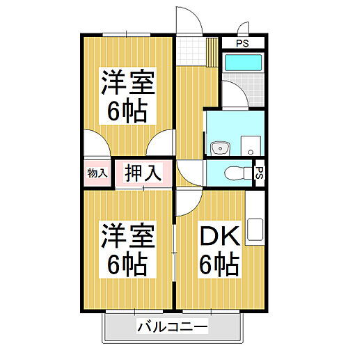 サープラス池ノ上Ｂ 2階 2DK 賃貸物件詳細