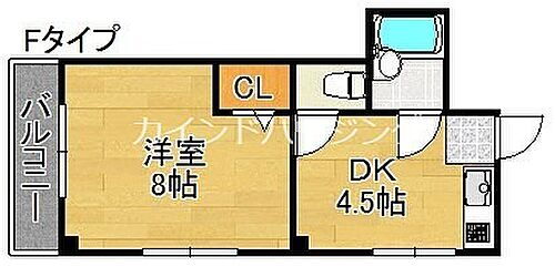 ハイムヤマウチ 4階 1DK 賃貸物件詳細