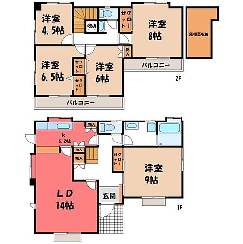 栃木県宇都宮市豊郷台２丁目 賃貸一戸建て