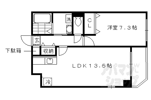 京都府京都市伏見区羽束師鴨川町 中書島駅 1LDK マンション 賃貸物件詳細