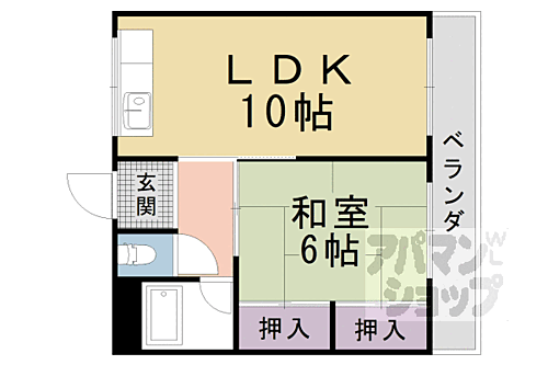 京都府京都市山科区上花山坂尻 東野駅 1LDK マンション 賃貸物件詳細