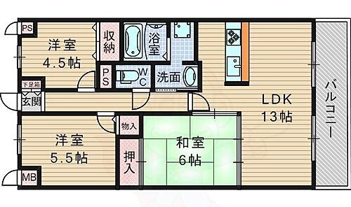 大阪府吹田市春日1丁目3番30号 緑地公園駅 3LDK マンション 賃貸物件詳細