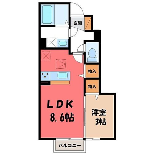 クレスト小林 1階 1LDK 賃貸物件詳細