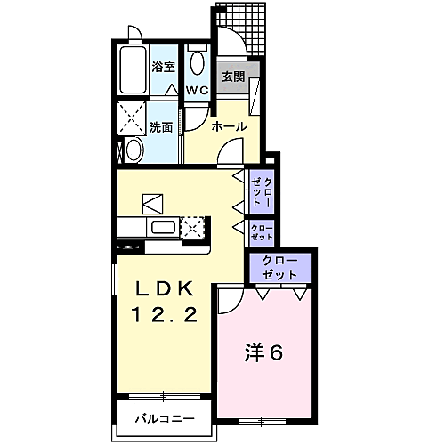 アンジュ　ボワＢ 1階 1LDK 賃貸物件詳細
