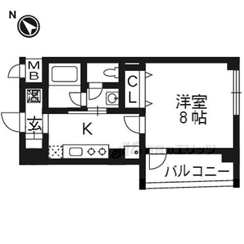 京都府京都市左京区下鴨芝本町 北大路駅 1K マンション 賃貸物件詳細