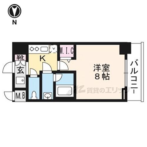 エステムコート京都西院 6階 1K 賃貸物件詳細