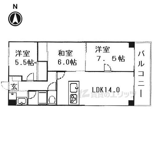 京都府京都市右京区常盤山下町 賃貸マンション