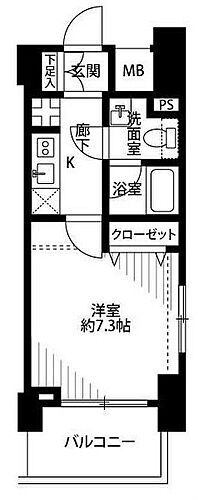 プレール・ドゥーク西横浜 5階 1K 賃貸物件詳細