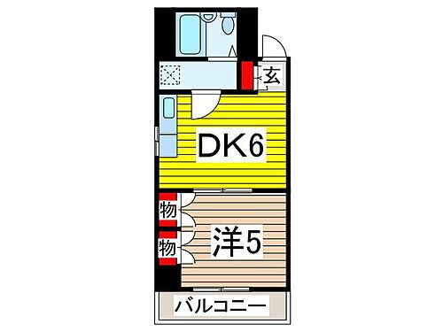 ルモン戸田壱番館 2階 1DK 賃貸物件詳細