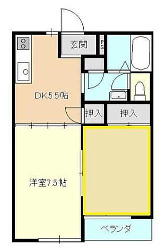 広島県福山市千田町3丁目54-22 横尾駅 2DK アパート 賃貸物件詳細