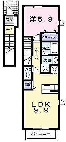 兵庫県加古川市別府町石町 別府駅 1LDK アパート 賃貸物件詳細