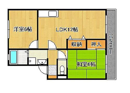 ベガ堀町 2階 2LDK 賃貸物件詳細