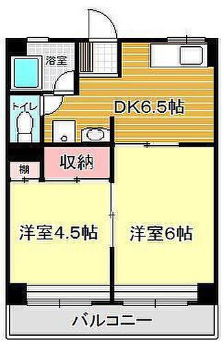 山口県下関市山の田本町12-1 幡生駅 2DK マンション 賃貸物件詳細