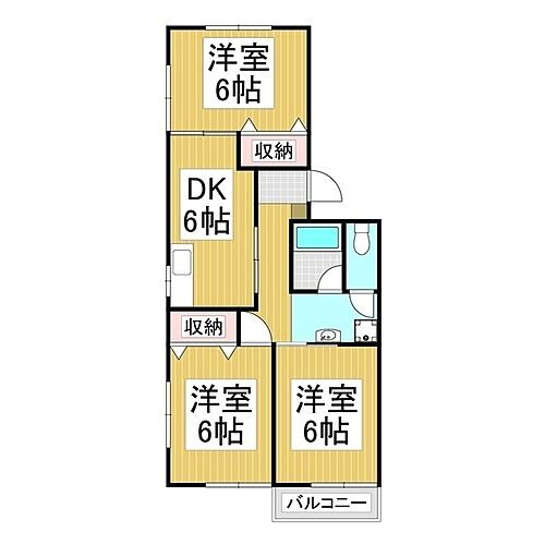 セジュールＵ 2階 3DK 賃貸物件詳細