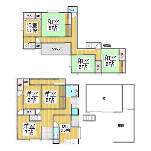 長野県上伊那郡箕輪町大字中箕輪 沢駅 7DK 一戸建て 賃貸物件詳細