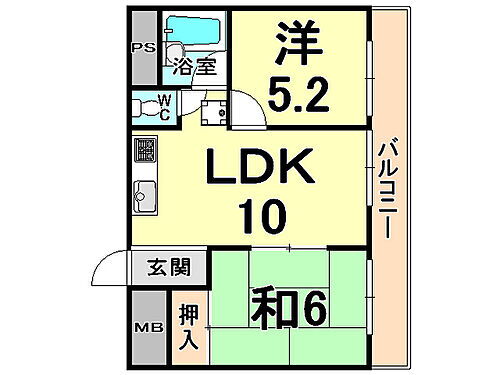 兵庫県尼崎市南塚口町2丁目 塚口駅 2LDK マンション 賃貸物件詳細