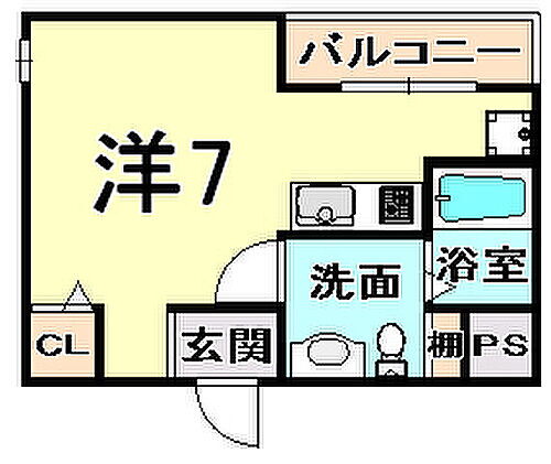 兵庫県伊丹市梅ノ木6丁目 新伊丹駅 1K マンション 賃貸物件詳細