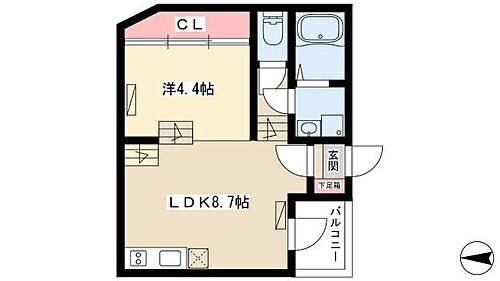 愛知県名古屋市中村区道下町1丁目18-1 中村日赤駅 1LDK アパート 賃貸物件詳細